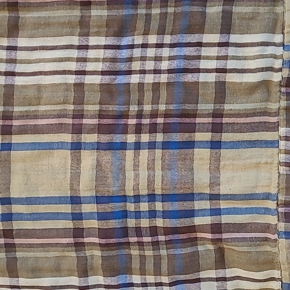 Sundance Willow Plaid Cotton V-neck Tie Knot Waist Popover Blouse Top Wmns XL - Picture 11 of 12